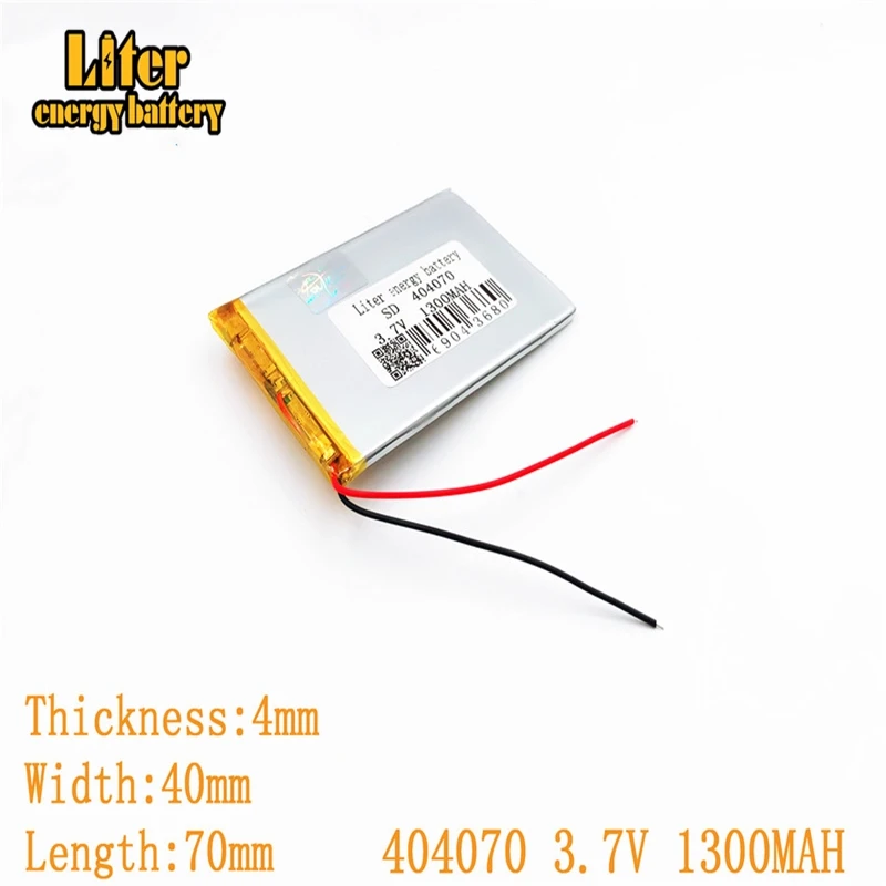404070 3.7V 1600mAh 354070 Lithium Polymer Li-Po Rechargeable DIY Battery For Mp3 MP4 MP5 GPS PSP mobile electronic part