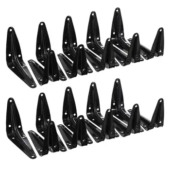 

20 Pcs Shelf Brackets Heavy Duty Metal Shelf Holders Wall Mounted Shelves Parts