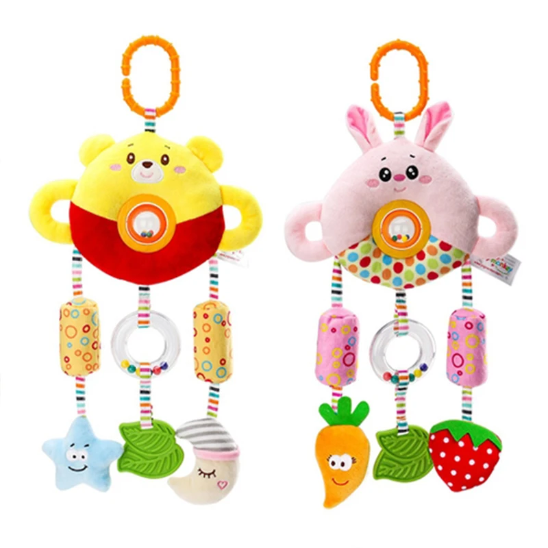 

Rattle Baby Toys 0 6 12 Months Newborns Educational Toy 0 Infants Soft Cute Animals Teether Wind Chimes Hanging Rattles For Kids
