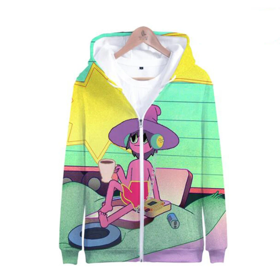 

Толстовка с капюшоном на молнии для мужчин и женщин, свитшот с 3D принтом аниме полночь, уличная одежда, куртка на молнии с капюшоном в стиле хип-хоп, мужской спортивный костюм