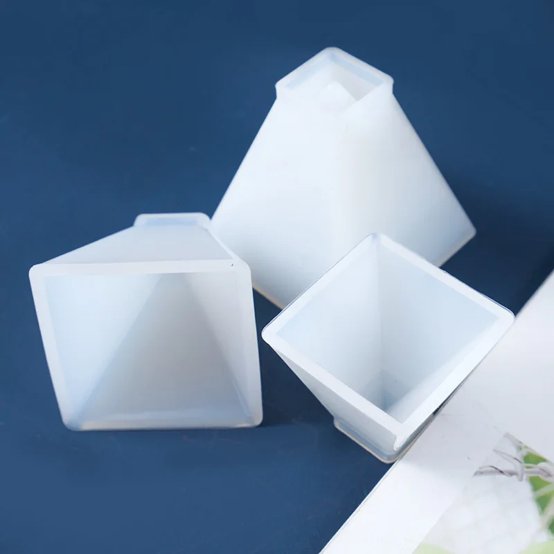 Silicone Mold DIY Pyramid Candle Silicone Mold Aromatherapy Plaster Mold Art Casting Handmade Candle Epoxy Resin Silicone Making