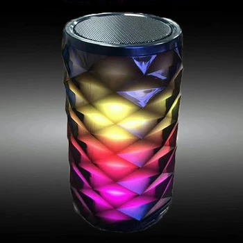 

Crystal Lantern Wireless Bluetooth Speaker USB Mini Colorful Diamond Small Speaker 5V LED for Friend's Gift