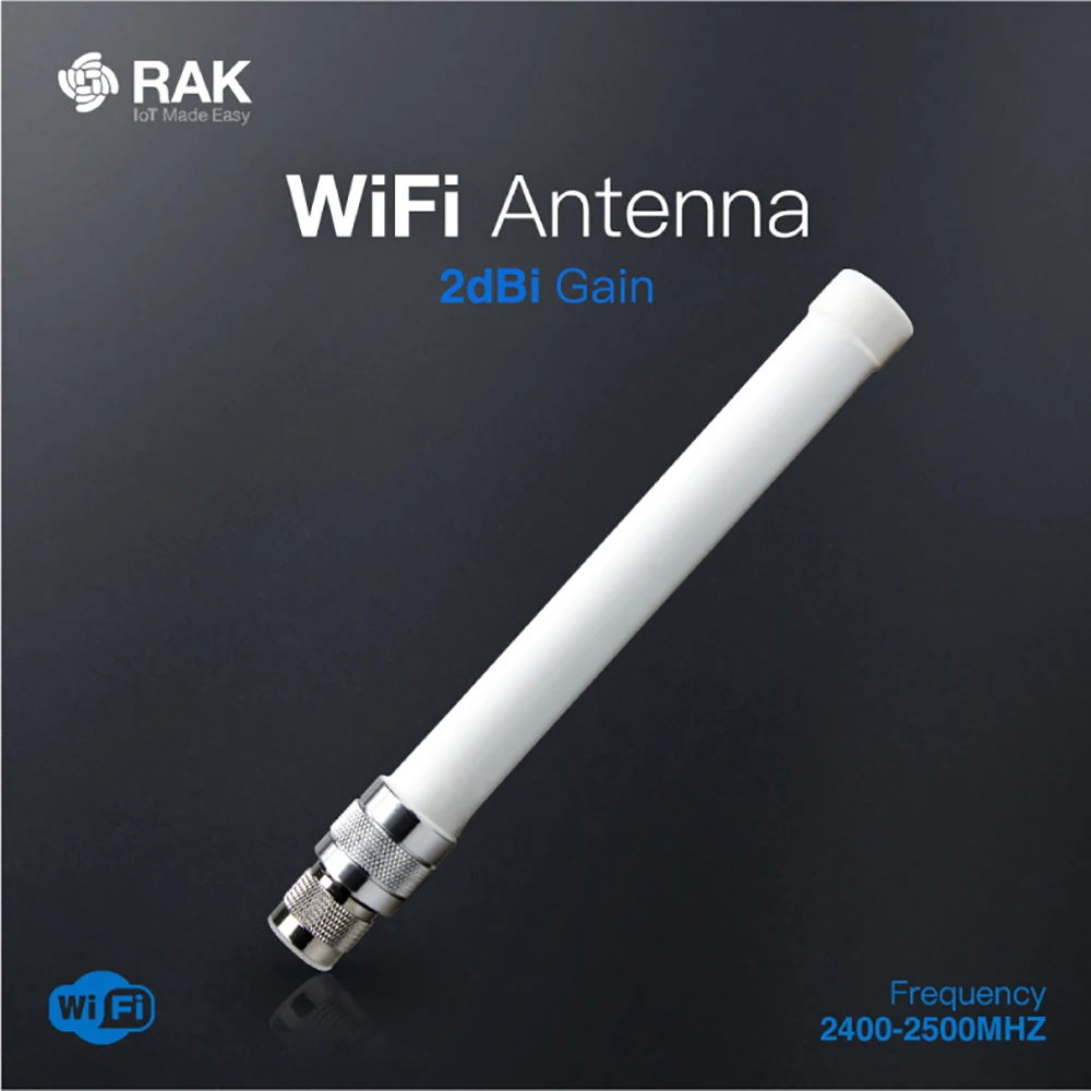 Волокно стекло WiFi антенна 2dBi усиления n-типа разъем коаксиальный кабель 2400-2500 МГц