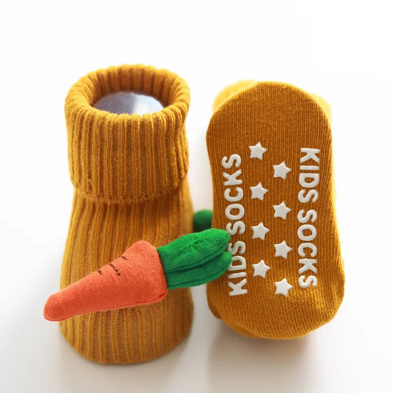Носки для новорожденных девочек нескользящие носки маленьких и мальчиков осенне