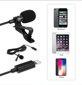 

Suitable for Mobile Phone Live Microphone Mini Sound Card Small Microphone Portable Interview Collar Clip Microphon