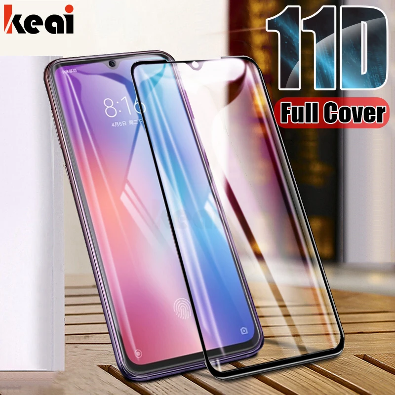 11D полное покрытие из закаленного стекла для Xiaomi mi 9 SE 9T 8 Lite Защитная пленка для экрана Red mi Note 7 Pro glass 6 6A K20