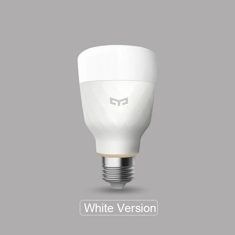 white version Yeelight умный светодиодный цветной лампочка 800 люмен 10 Вт E27 лимонная умная лампа для Xiaomi mi jia Home App - Цвет: white version