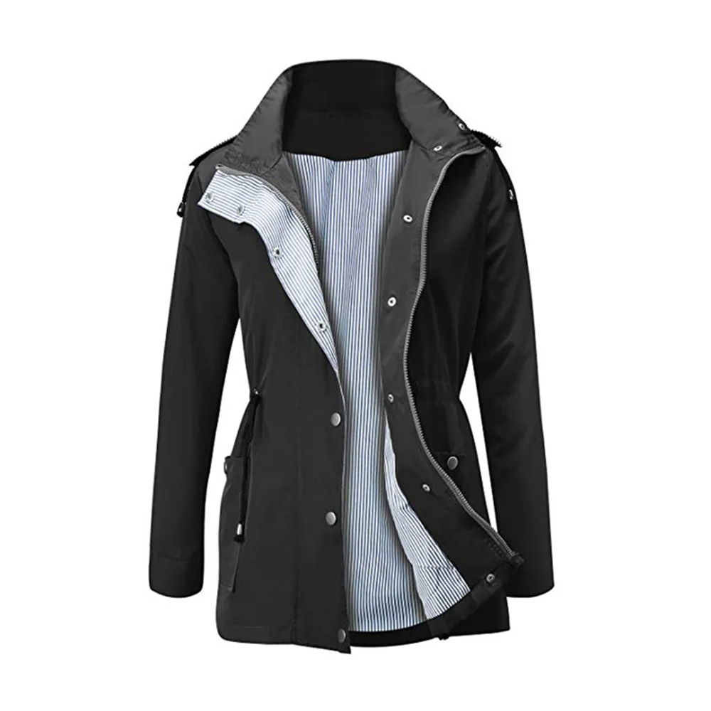 New Trench Coat For Women Autumn Mode Femme Plus Size Breasted Long Coat Women Double Windbreaker Outerwear