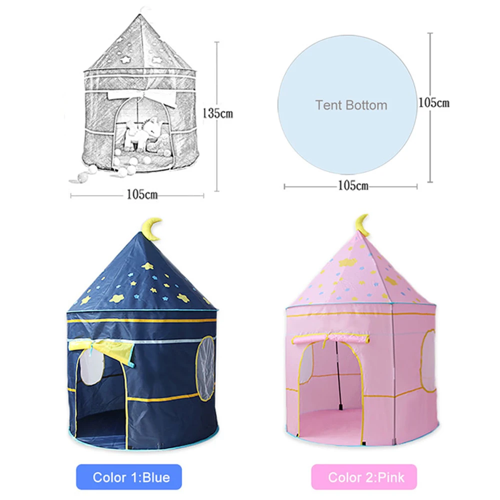 Детская палатка портативная детская Замок принцессы для помещения и улицы