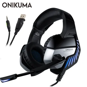 

ONIKUMA K5 Pro Game Headset For PS4 Gaming Headphone For Xbox One PC Taptop Tablet Stereo Gaming Headphones With Mic LED Light