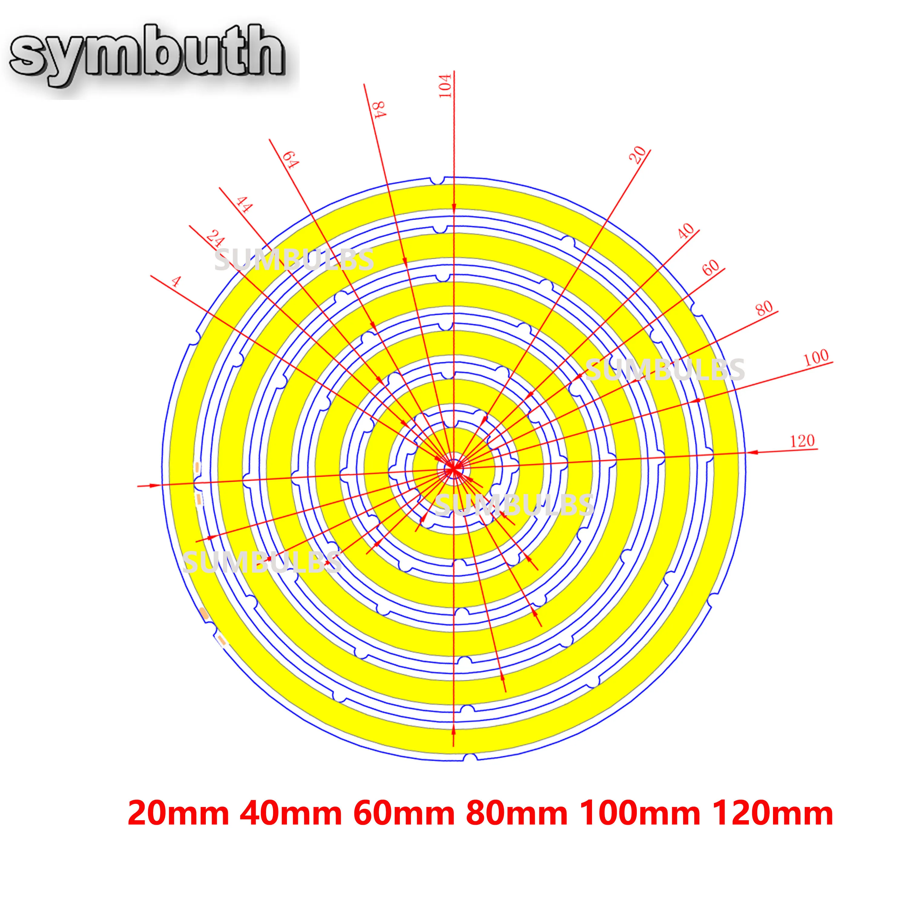 รูปสินค้า วงแหวน LED แสงสีขาวอบอุ่น DIY 12V DC สำหรับตกแต่งบ้าน