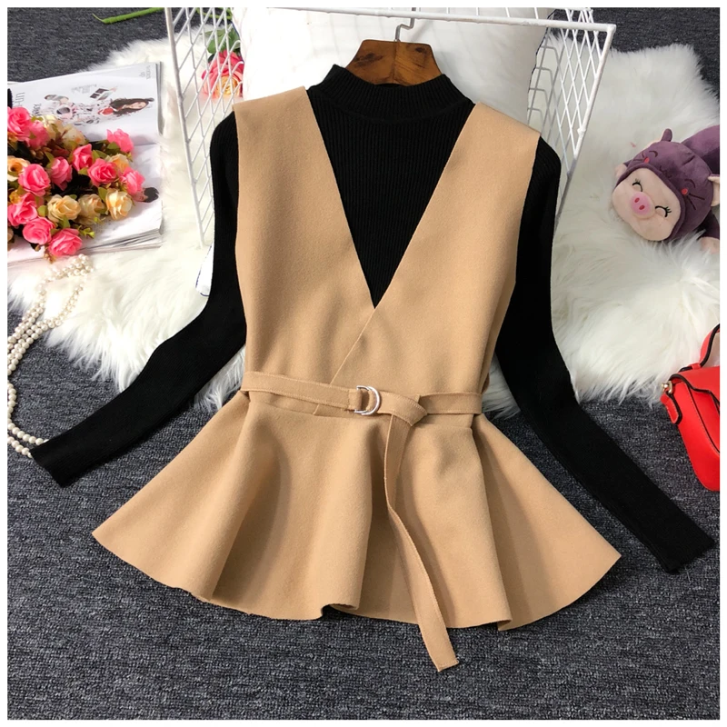 Женский трикотажный костюм ALPHALMODA комплект из двух предметов: рубашка с низом и