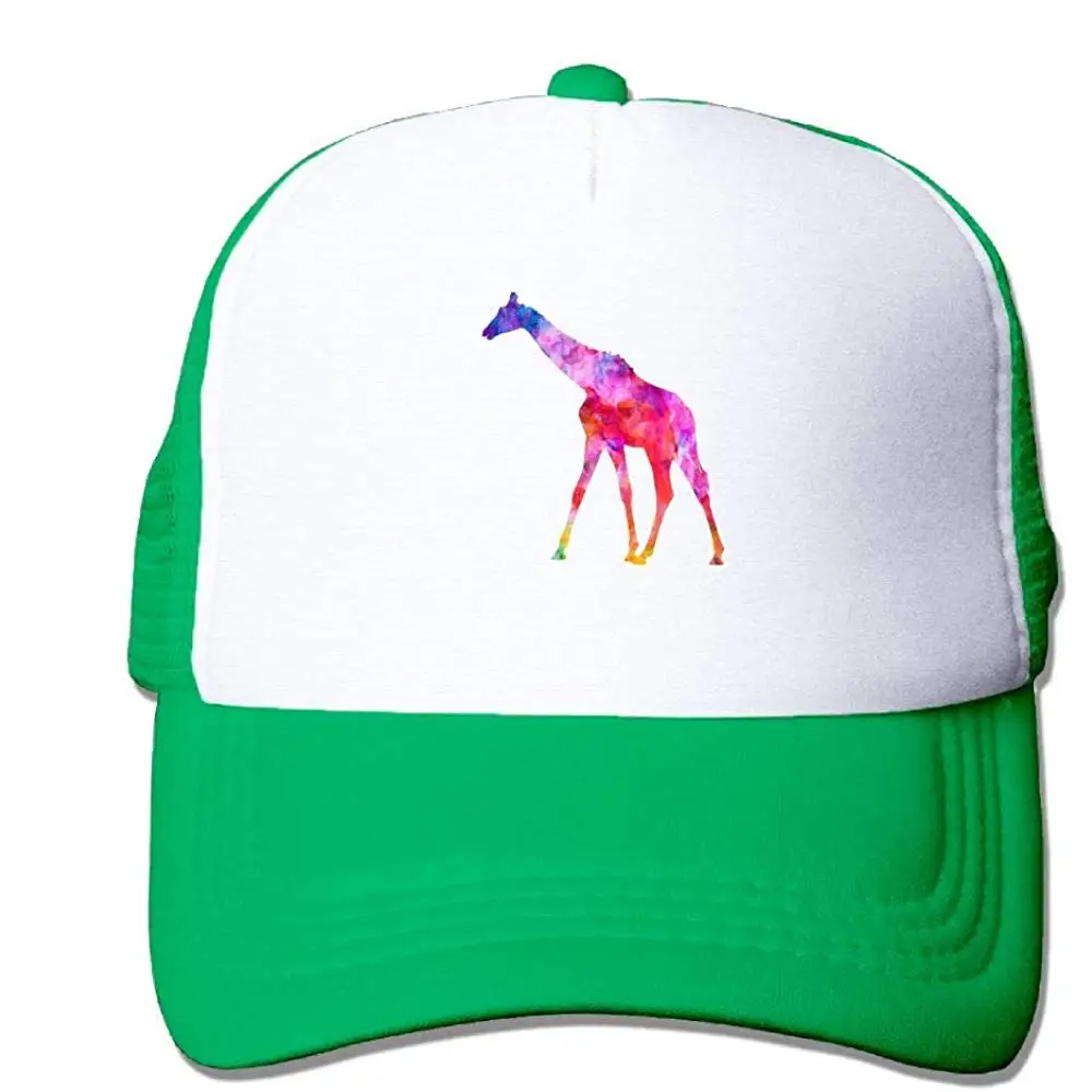 Сетчатая Кепка на заказ бейсболки Красочные Жираф регулируемая бейсболка s