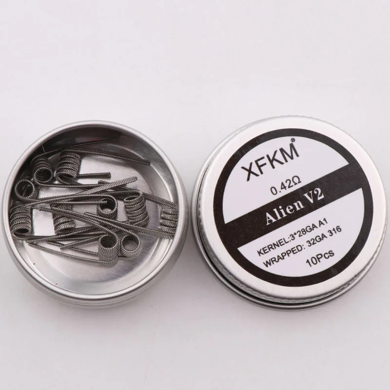 ο XFKM NI80 A1 SS316L 10 /    ܰ V2 ̾    ̾ ´ RDA RDTA DIY й