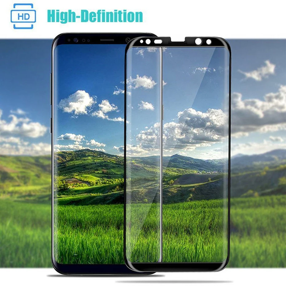 Лучшее качество 6D изогнутый полный клей покрытие 9H закаленное стекло для samsung Galaxy S8 S9 S10 Plus S10e Note 8 9 10 защита экрана