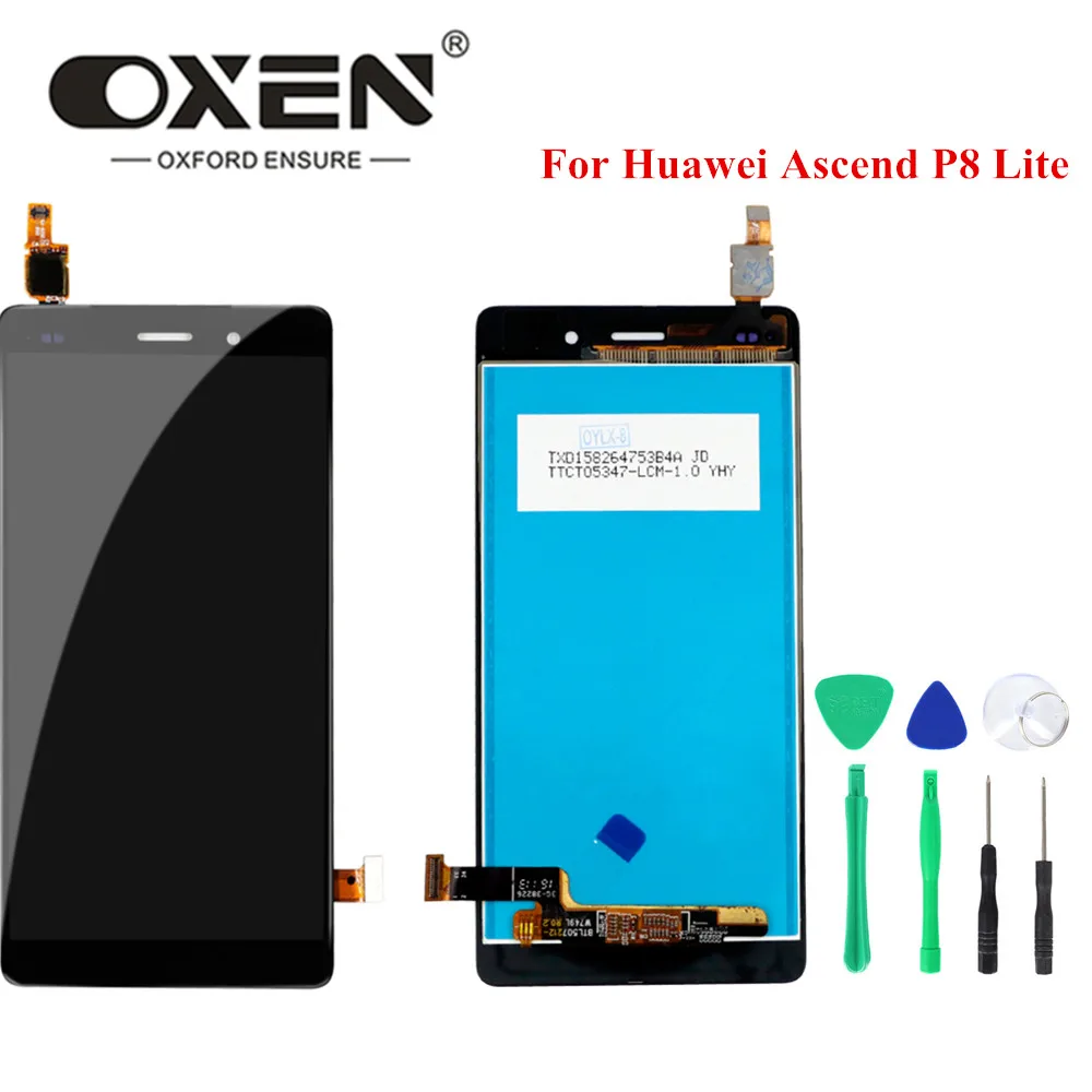 

OXEN 5.0" LCD Screen for HUAWEI P8 Lite LCD Display Touch Panel Digitizer Assembly ALE-L04 ALE-L21 P8Lite Replacement Free Tools
