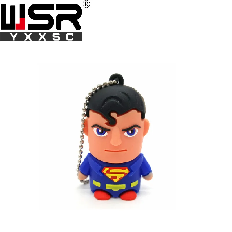 Usb 2,0 флеш-накопитель 32 Гб мини модель Мстителей высокоскоростной usb ключ 8 ГБ 16 ГБ реальная емкость 64 ГБ флэш-диск 128 Гб подарок - Цвет: 4