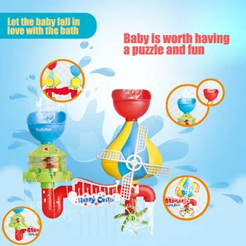 

1 Set Baby Bath Toys Kit Waterfall Water Station Bathtub Toys for Boys Girls Hot Sales