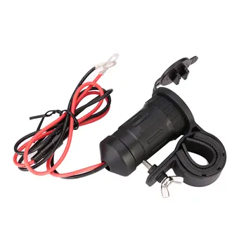 

12 24V Motorcycles Car Vehicle Outlet Socket Waterproof Dual USB Charger Adapter