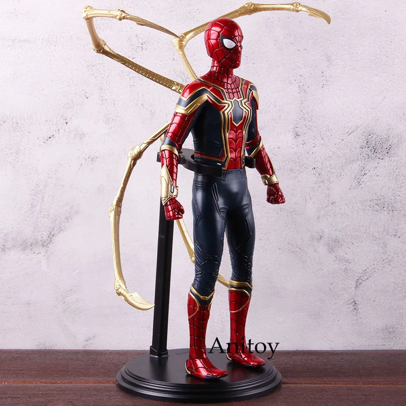 С принтами "Marvel", "Мстители Железный человек-паук Spiderman 1/6th весы ПВХ с изображением Человека-паука, движущаяся фигурка, Коллекционная модель, игрушка