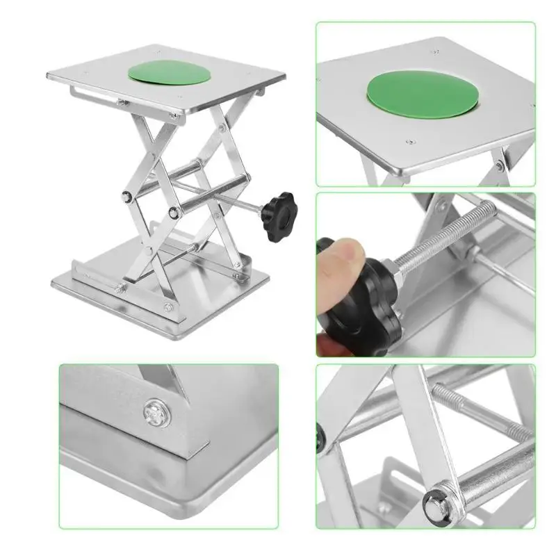 Нержавеющая сталь маршрутизатор подъемный стол коррозионная платформа деревообрабатывающие скамейки гравировка лабораторная подъемная стойка практический инструмент