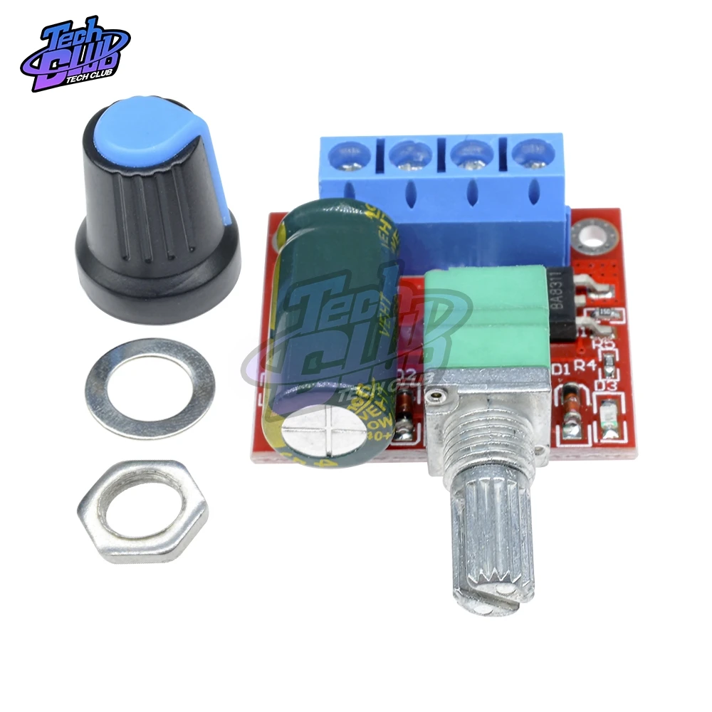 Mini 5A 90W PWM 12V Φ Модуль 4 5 V 35V Регулируемый регулятор скорости переключатель