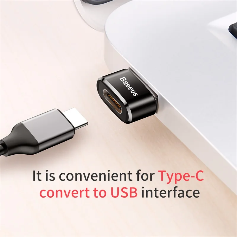 Адаптер Baseus USB на usb type C OTG USB-C конвертер type-c адаптер для Macbook для samsung S10 Xiaomi huawei USB OTG разъем