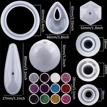 

98pcs/Set Silicone Casting Mould Carving Molds Jewelry Making Tool DIY LB88