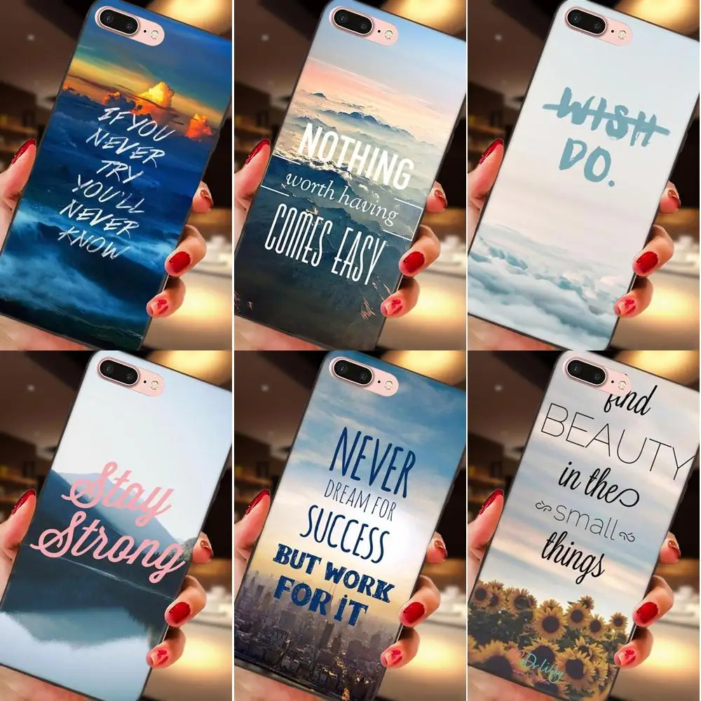 Чехол из мягкого ТПУ горящая распродажа хит продаж Вдохновляющие мотивирующие