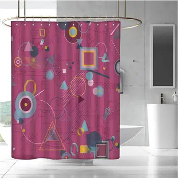 

Waterproof and Colorful Shower Curtain Polyester Shower Curtain Bath Shower