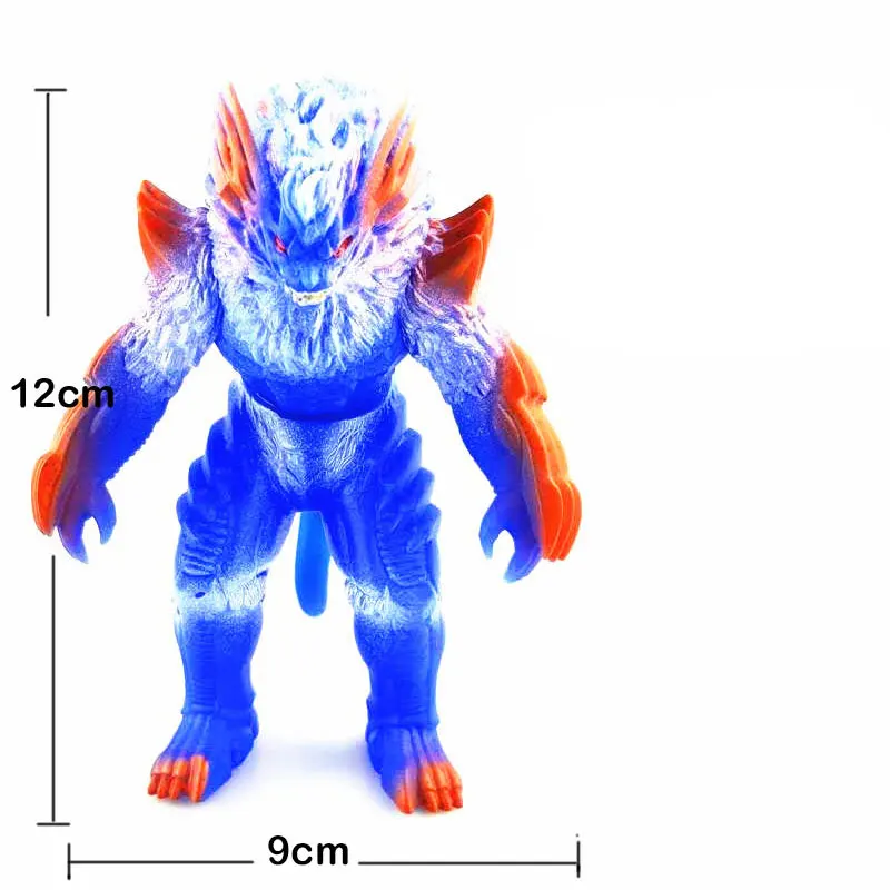 Аниме мультфильм фильм мягкие подвижные суставы куклы Ultraman Монстры Gojira фигурка модель игрушки Jongens малыш вид Speelgoed - Цвет: Оранжевый