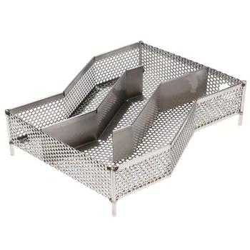 

1Pc BBQ Mesh Basket Stainless Steel Durable Safe Portable Smoke Box Cold Smoke Generator Spice Box Burning Case