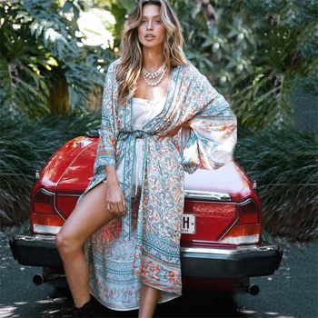

Pareo Beach Cover Up Bikinis Female 2019 Outings For Women Coverup Dresses Cotton Print Loose Enplus Sized Swimsuits With Skirt