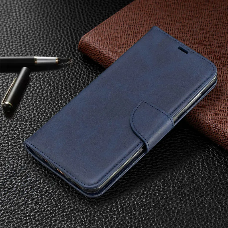 Роскошный кожаный чехол-книжка для Xiaomi Redmi Note 7 6 5 Pro, чехол-кошелек для Redmi 5 Plus 6 6A 7 7A K20, Чехол для карт - Цвет: Blue