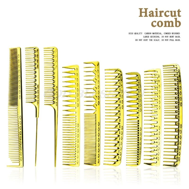Многофункциональный гальванический Золотой парикмахерский гребень светильник портативный для мужчин и женщин гребни