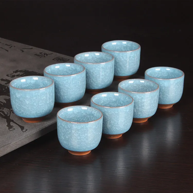 80 мл керамическая чайная чашка кракле глазури чашки Tazas De ceramic a Creativas китай чайная чашка путешествия чайный набор кунг-фу H046