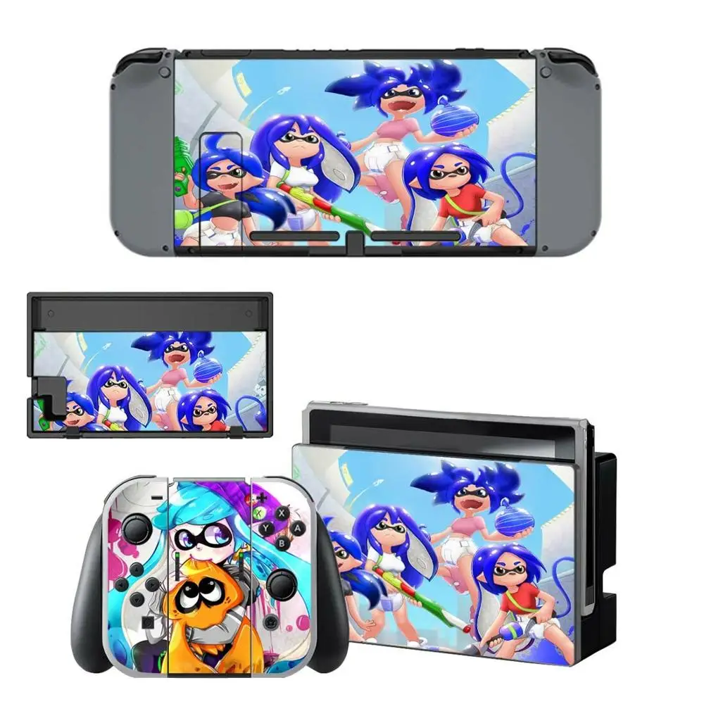 Splatoon 2 наклейки для nintendo switch для nintendo Switch консоли Joy-con наклейки для док-станции контроллера - Цвет: YSNS0448