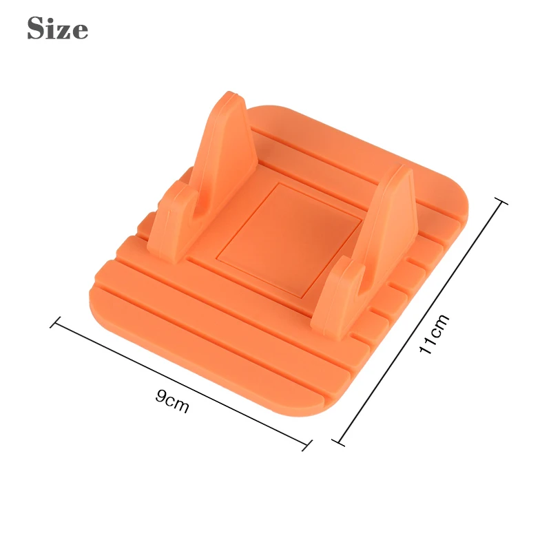 Car Ornament Decor Soft Silicone Phone Holder Anti Slip Mat Automobiles Dashboard Support Desktop Stand Bracket Car Accessories