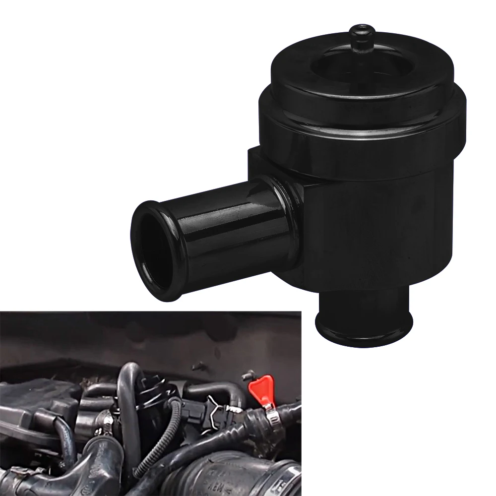 Free Shipping BLACK Silver 25mm Aluminium Alloy Recirculating Diverter Blow Off Dump Valve for VW GOLF BORA PASSAT GTI 20V 1.8T