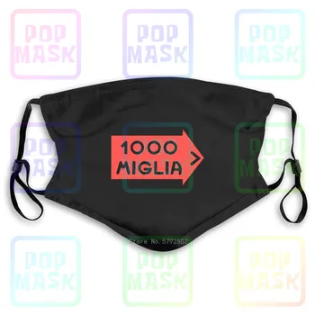 

Dust Mask with Filter Italian Mille Miglia Rally Decal Washable Reusable Mask