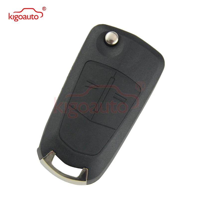 Откидной чехол для ключей HU100 для Opel Vauxhall Astra H Corsa D Vectra C Zafira складной чехол для дистанционного ключа с 2 кнопками kigoauto