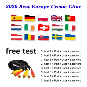 

2020 Most Stable Cccams for Europe Spain 7 line Cccam Satellite tv Receiver 7 Clines WIFI FULL HD DVB-S2 Support Ccams cline
