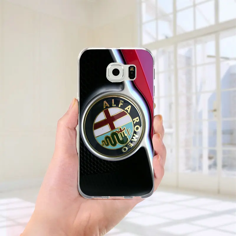 С принтом «Тачки», Alfa Romeo логотипы мягкие чехлы для телефонов для samsung Galaxy J1 J2 J3 J5 J7 Prime Pro A10 A20 A30 A40 A50 A60 A70 A80 A90 - Цвет: Picture 10