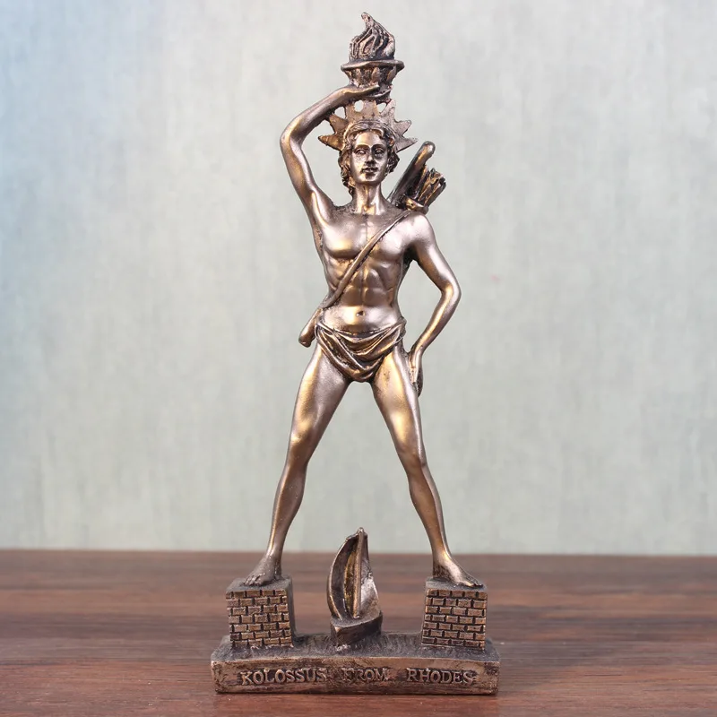 

American Vintage Crafts Decorations French Figure Ornament Set-Greece Order Men's Shendiao Statue Themis
