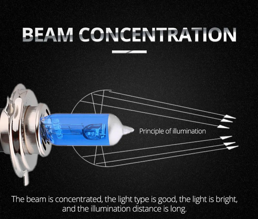 H7 H4 Auto Halogen Light Car Lamps Bulb Fog Lights 55W 3000K 4300K 6000K 12V Motercycle Car Halogen Bulb Ampoule Voiture 4