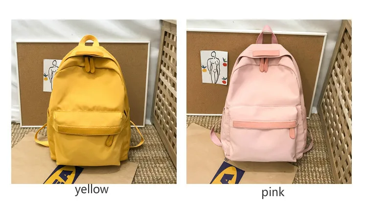Хит, женский корейский рюкзак Harajuku Ulzzang для старшеклассников, простой универсальный рюкзак для кампуса, модный рюкзак, нейлоновый рюкзак