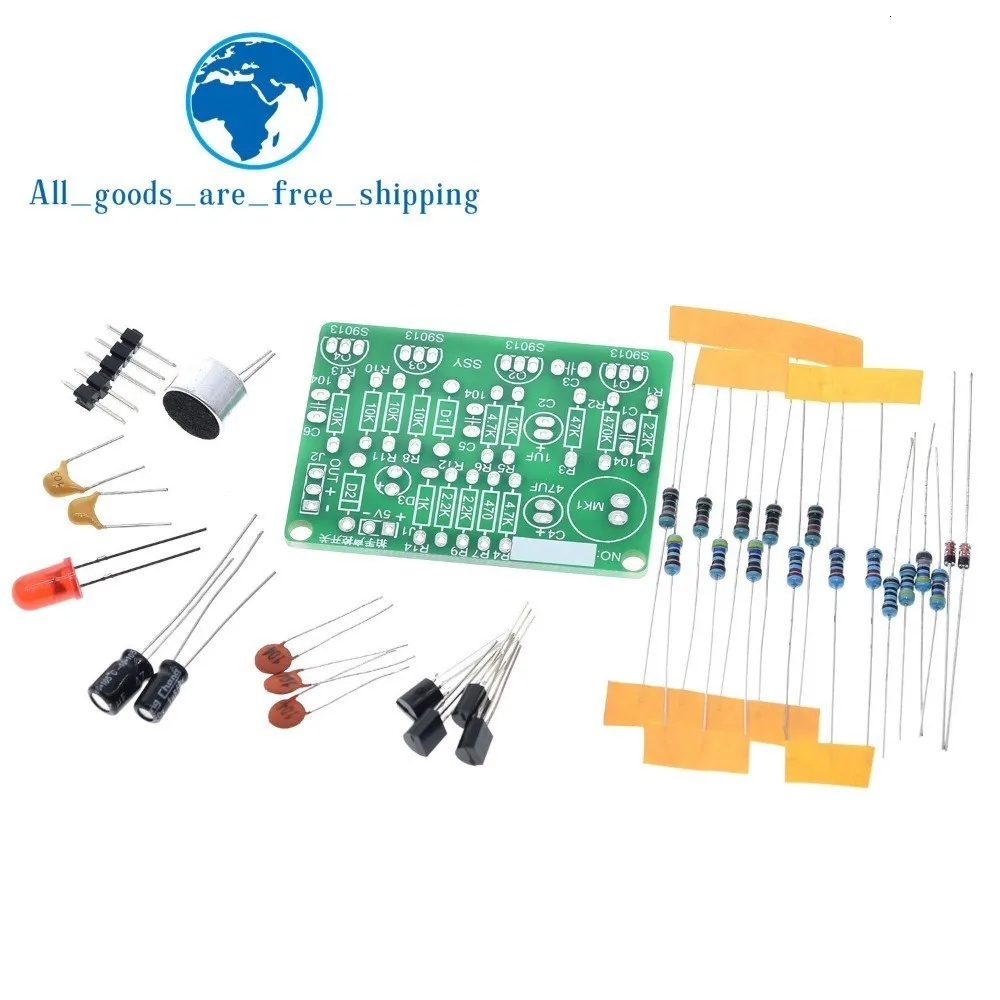 TZT электронный акустический хлопковый переключатель управления DIY Kit звуковой датчик электронная схема костюм DIY интегрированный PCB модуль