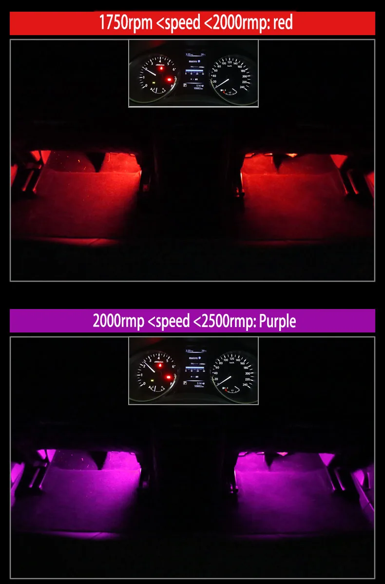 Для Nissan X trail T32 X-trail- автомобильный атмосферный светильник модифицированный ножной светильник светодиодный светильник Автомобильный декоративный светильник