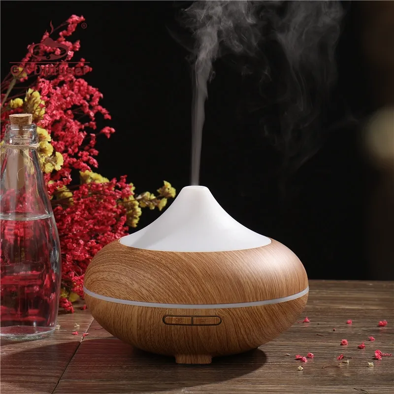 

GX.Diffuser 500ML Timer Ultrasonic Air Humidifier Essential Oil Diffuser LED Lamp Aroma Diffuser Cool Mist Maker for Home