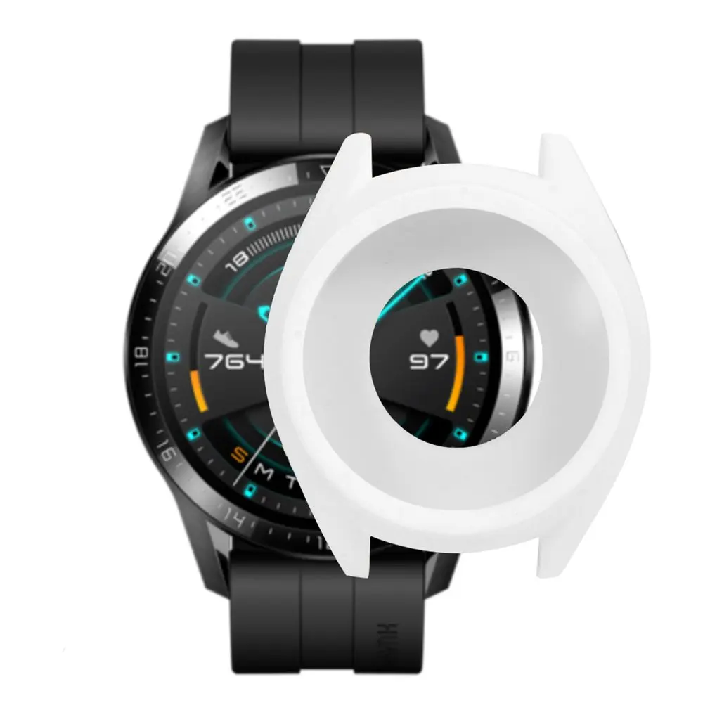 Мягкий ТПУ силиконовый чехол для huawei Watch GT 2 GT умный Браслет защитная рамка оболочка для GT2 защитный напульсник